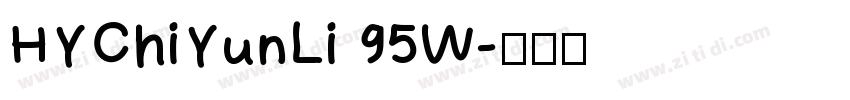 HYChiYunLi 95W字体转换